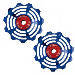 Rotelle Cambio XON Alluminio CNC 11D. Blue Rotelle Cambio XON Alluminio CNC 11D. Blue