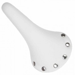 Sella Vintage Borchiata Bianca