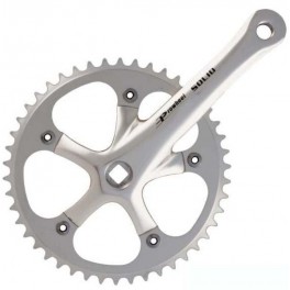 Guarnitura Solid Alluminio 46 Denti Passo 3/32" Argento Guarnitura Solid Alluminio 46 Denti Passo 3/32" Argento