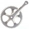 Guarnitura Solid Alluminio 46 Denti Passo 3/32" Nera