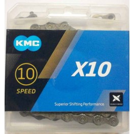 Catena KMC X10 114 Maglie Grey 10V. Catena KMC X10 114 Maglie Grey 10V.