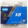 Catena KMC X8 114 Maglie Grey 8V.