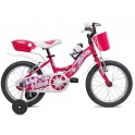 Bicicletta Bimba 14" Flora Ciclamino
