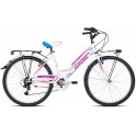 Bicicletta Bimba 24" 7V. Grace Bianco