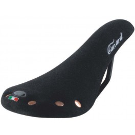 Sella Vintage Canard Borchiata Scamosciata Nera Sella Vintage Canard Borchiata Scamosciata Nera