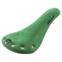 Sella Vintage Canard Borchiata Scamosciata Verde
