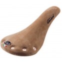 Sella Vintage Canard Borchiata Scamosciata Marrone