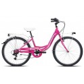 Bicicletta Ragazza 26" 6V. Brio Ciclamino