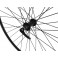 Ruota Anteriore 28" Alluminio C/Bloccaggio Nera