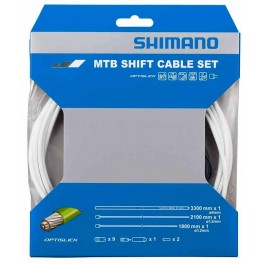 Kit Guaine e Fili Cambio Shimano Optislik Mtb Bianco