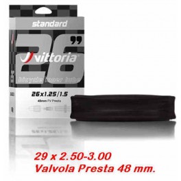 Camera d'aria Vittoria Standard V.48 Presta 29x2.50/3.00 Camera d'aria Vittoria Standard V.48 Presta 29x2.50/3.00