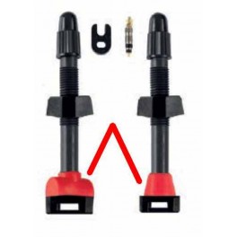 Valvole Kit Carbon-Aria Tubeless 45 mm. (2Pz.) Valvole Kit Carbon-Aria Tubeless 45 mm. (2Pz.)
