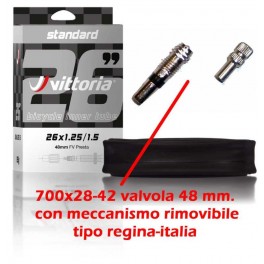 Camera d'aria Vittoria Standard V.48 Italia 700x28/42 Camera d'aria Vittoria Standard V.48 Italia 700x28/42