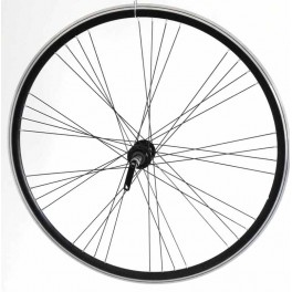 Coppia Ruote Mtb 26" Nere V-Brake 6/7 Velocità a Filetto
