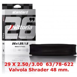 Camera d'aria Vittoria Standard V.48 Shrader 29x2.50/3.00 