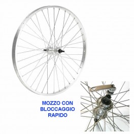 Ruota Posteriore 28" Alluminio 5/6/7 Velocità Cuscinetti C/Bloccaggio Ruota Posteriore 28" Alluminio 5/6/7 Velocità Cuscinetti C/Bloccaggio